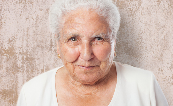 Adorable old woman face - Photo, Image