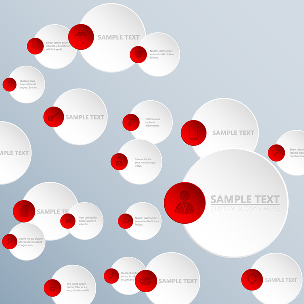 Αφηρημένη κύκλο infographic σχεδίου της εκτύπωσης δαπέδου - Διάνυσμα, εικόνα