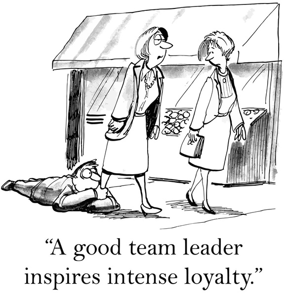 Team leader loyalty - Vector, Image