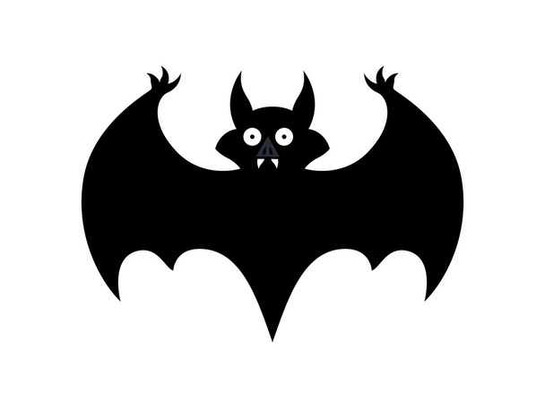 Pelottava Halloween Bat muoto
 - Vektori, kuva