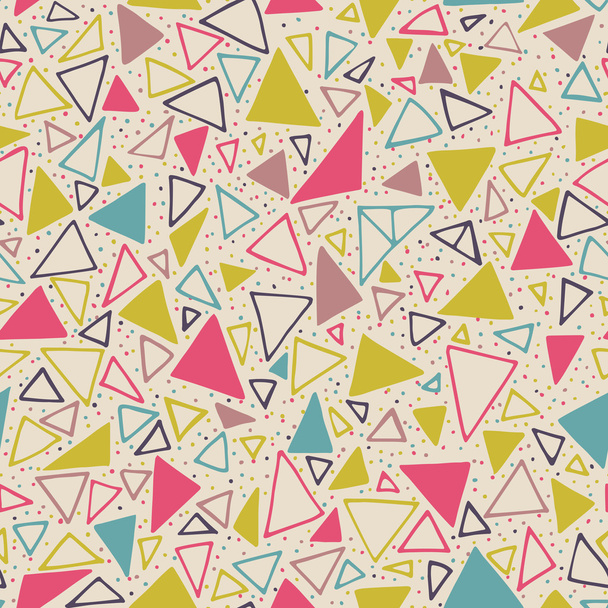 Geometric pattern with triangles and dots. - Vector, afbeelding