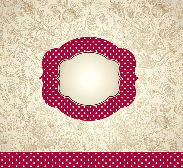 Wall-paper with a flower pattern - Vector, Imagen