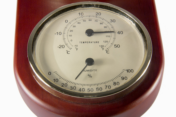 Barómetro de medición de temperatura, humedad y presión de aire
 - Foto, Imagen