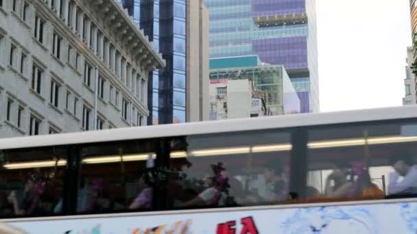 Συνοικία Tsim Sha Tsui κάθε μισή ώρα - Πλάνα, βίντεο
