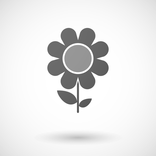 flower  icon on white background - Vector, Image