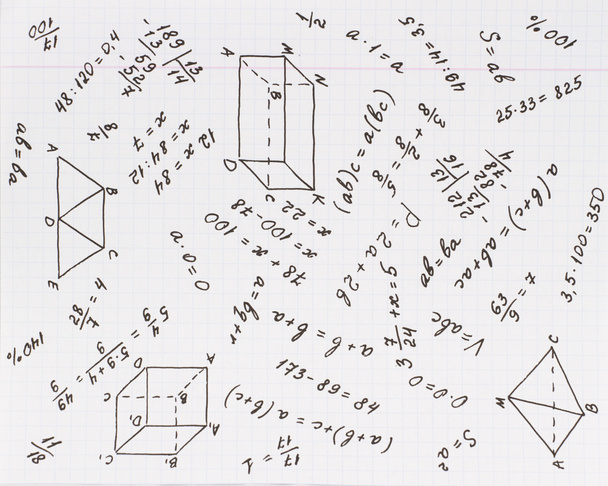 wiskundige formules - Foto, afbeelding
