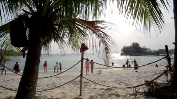 Silos Blick auf den Strand - Filmmaterial, Video