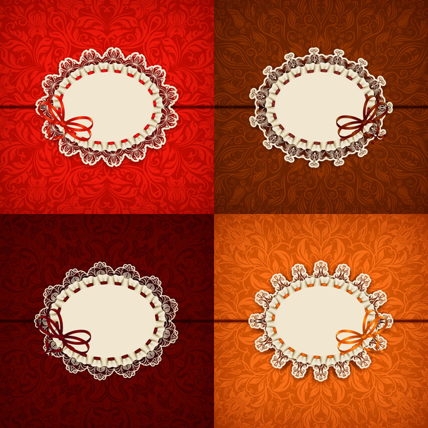 Set of decorated frames - Vector, Image