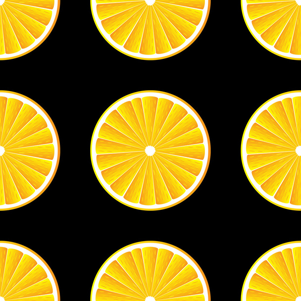 Orange slices background. - Vector, imagen