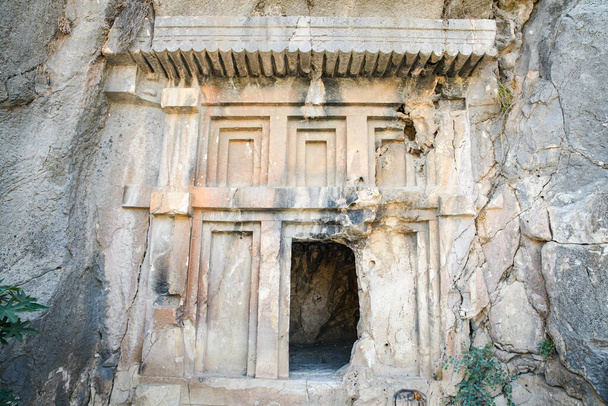 Τάφος Ροκ στη Μύρα Αρχαία Πόλη στη Δήμητρα, Αττάλεια Πόλη, Turkiye - Φωτογραφία, εικόνα