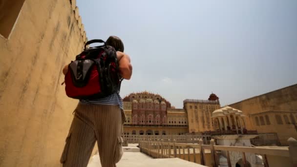 Látogasson el a hátizsákos Hawa Mahal - Felvétel, videó
