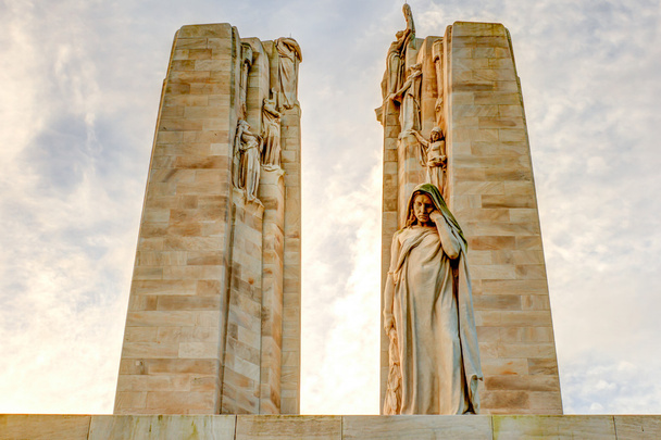 Το καναδικό μνημείο στο Vimy Γαλλία παγκοσμίου πολέμου 1 - Φωτογραφία, εικόνα