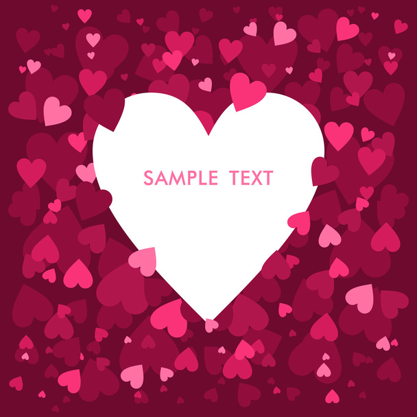 Valentine's Day abstract vector background with hearts - Vecteur, image