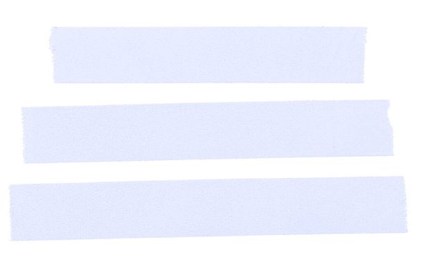 Set of blank Blue adhesive paper tape isolated on white background. Template mock up - Photo, Image