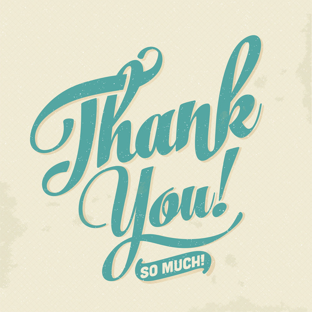 THANK YOU hand lettering - Vector, Image