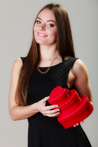 woman holding gift boxes - Fotografie, Obrázek