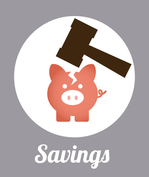 お金の節約 - ベクター画像