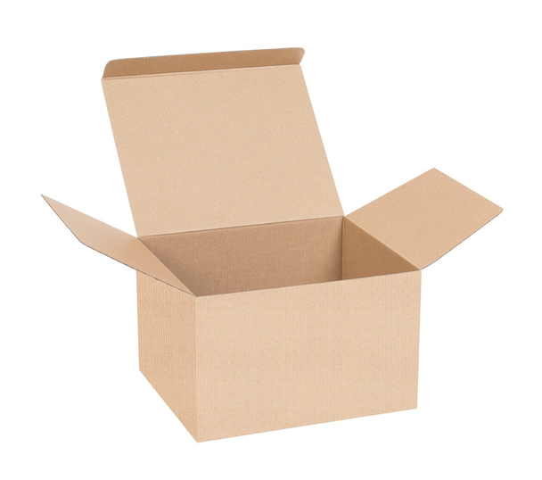 Open cardboard box - Фото, изображение