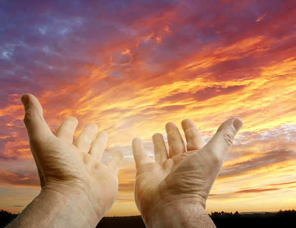 kezét az ég - Fotó, kép