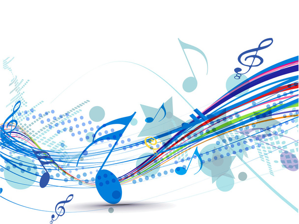 Abstract music notes design - Vecteur, image