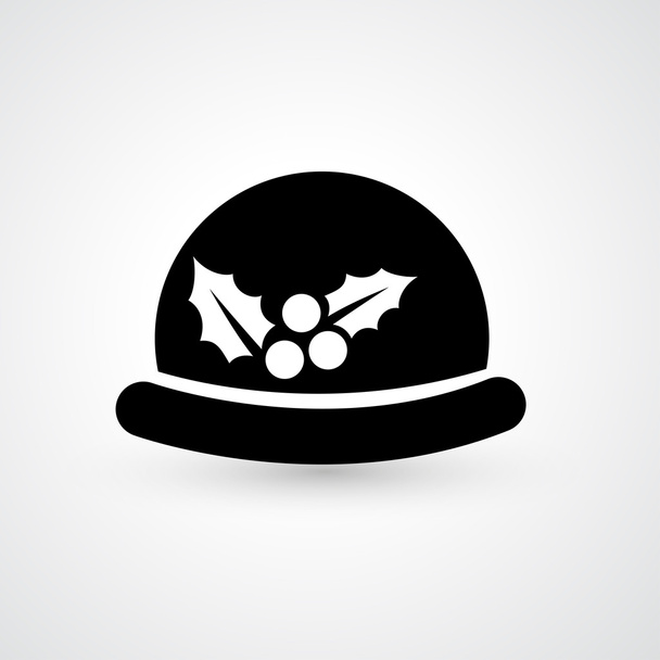 bowler hat icon vector - Vector, Image