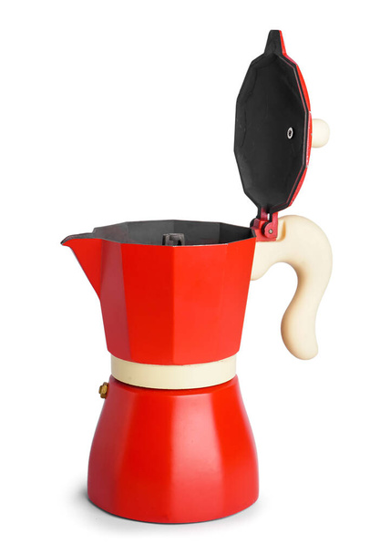 Geysir-Kaffeemaschine auf weißem Hintergrund - Foto, Bild