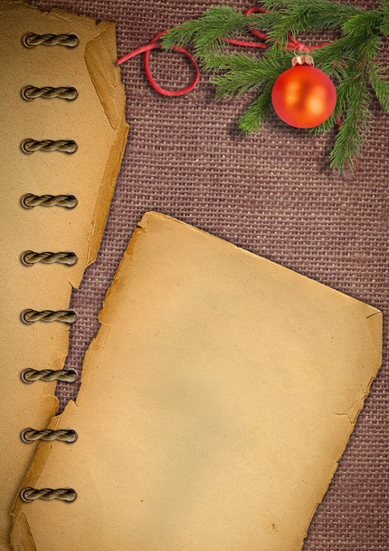 eski bir kağıt, Noel ağacına bir ehlileştirmek. - Fotoğraf, Görsel