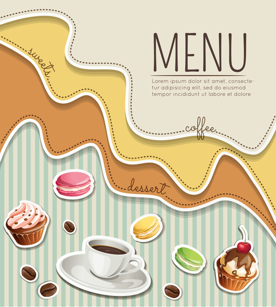 Cover menu design - Вектор,изображение