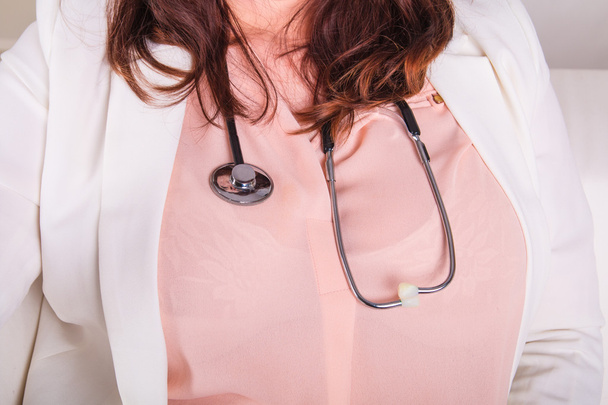 Doctor's breast and stethoscope - Foto, Imagem