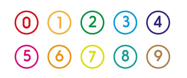 Креативная векторная иллюстрация числа точек пули от 1 до 12 изолированных на прозрачном фоне. Арт дизайн. Шаблон с плоскими цветовыми градиентами. Абстрактный концепт графический элемент
 - Вектор,изображение