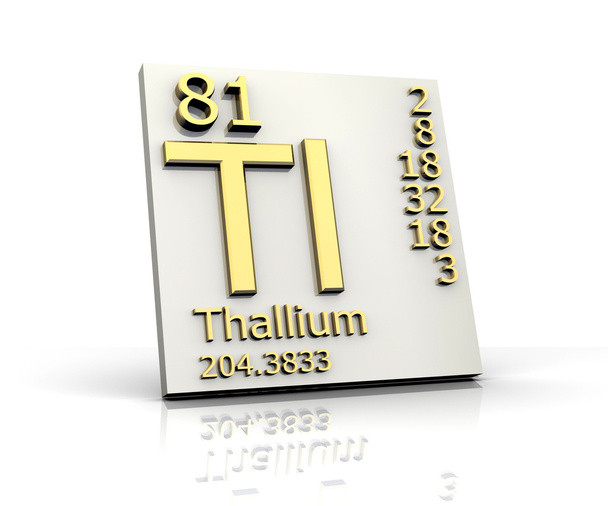tallium formában Periódusos rendszer elemei - Fotó, kép
