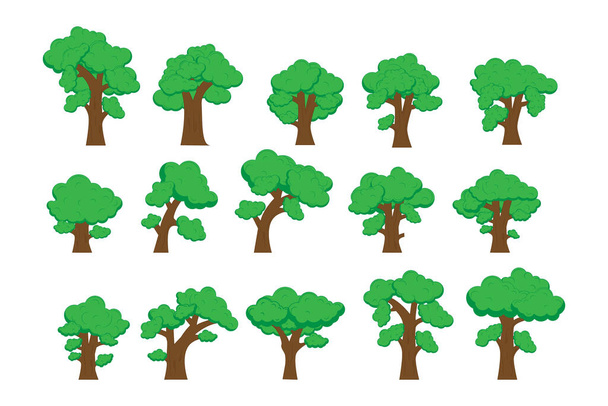 illustration de forme d'arbre mignon graphique - Vecteur, image