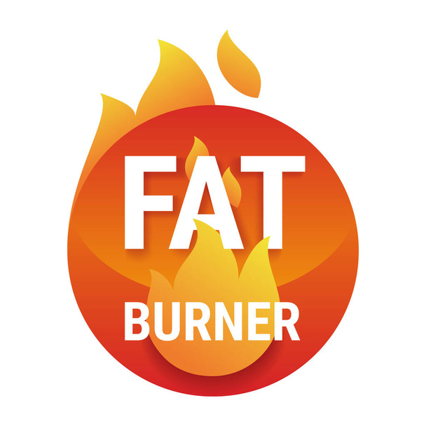 Cápsulas quemador de grasa icono moderno complemento alimenticio para la pérdida de peso y el aumento de energía. Ilustración vectorial sobre fondo negro - Vector, Imagen
