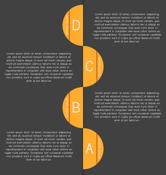 Modern, clear template. Can be used for infographics, websites e - Vettoriali, immagini