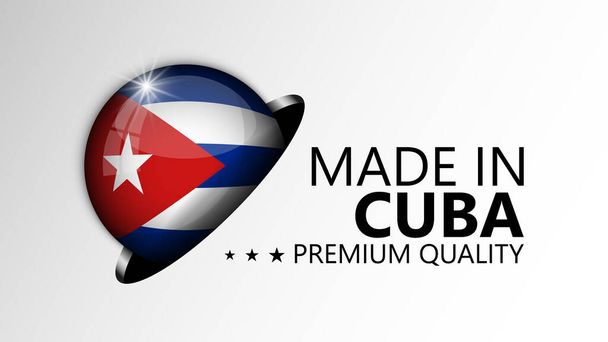 Made in Cuba graphic and label. Element of impact for the use you want to make of it. - ベクター画像