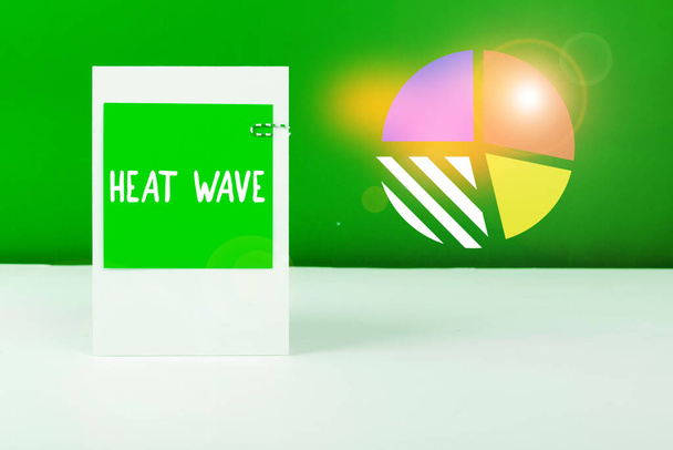 Концептуальний дисплей Теплова хвиля, бізнес ідея тривалий період аномально гарячої погоди
 - Фото, зображення
