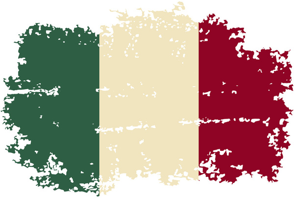 italské grunge vlajka. vektorové ilustrace. - Vektor, obrázek