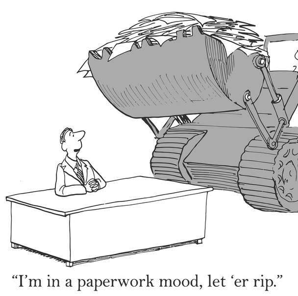 (Vector) Paperwork Mood - Vector, Image