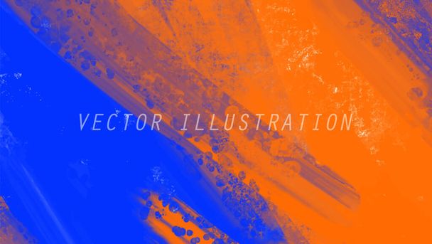 Abstract Blauw Oranje Roze verf Achtergrond. Ontwerp banner element. Vectorillustratie - Vector, afbeelding