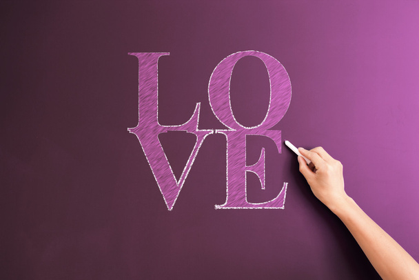 Hand written word love - Photo, Image