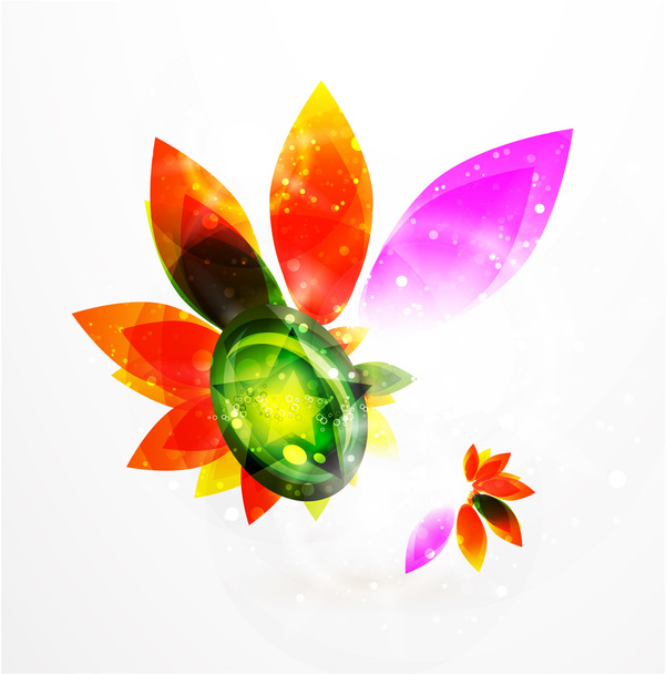 Vector abstract flower background - Vector, Image
