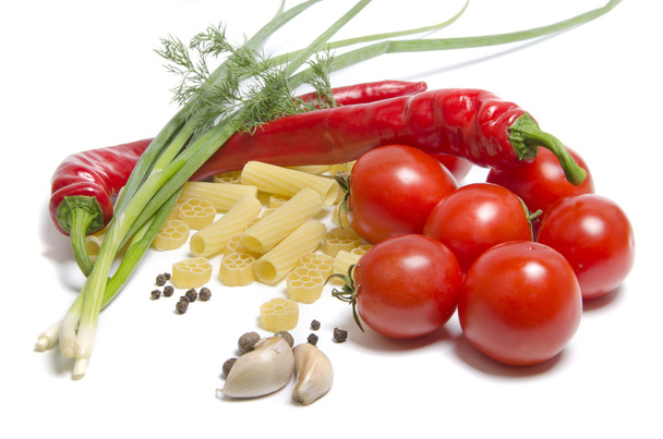 Tomatoes and pasta - Zdjęcie, obraz