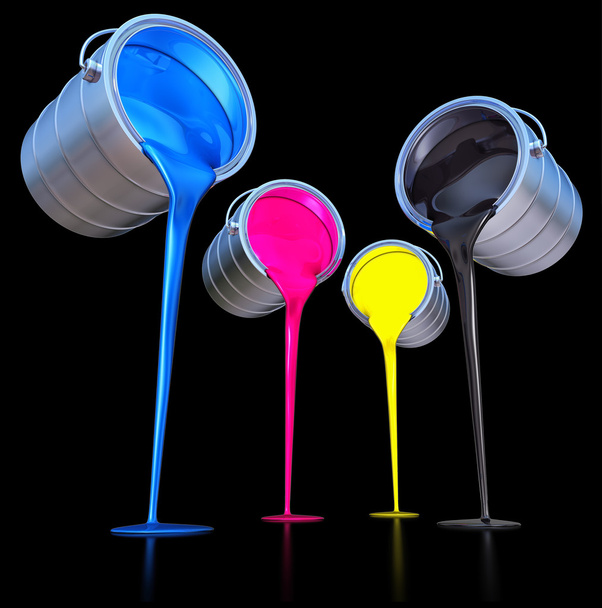 CMYK-kleuren - Foto, afbeelding