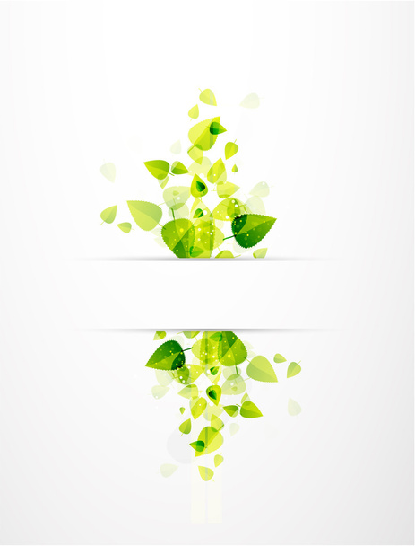 Abstract leaves. Nature vector background - Vector, Image