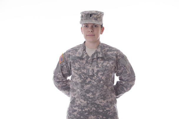 Sotilas nainen
 - Valokuva, kuva