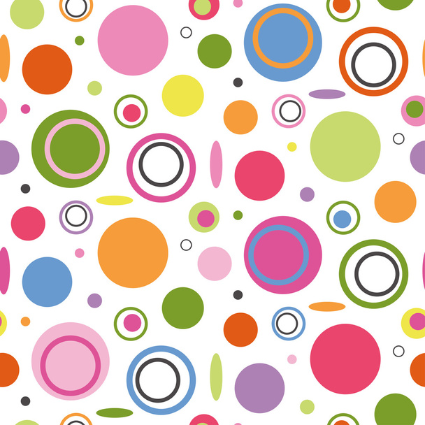 Padrão de círculos coloridos
 - Vetor, Imagem