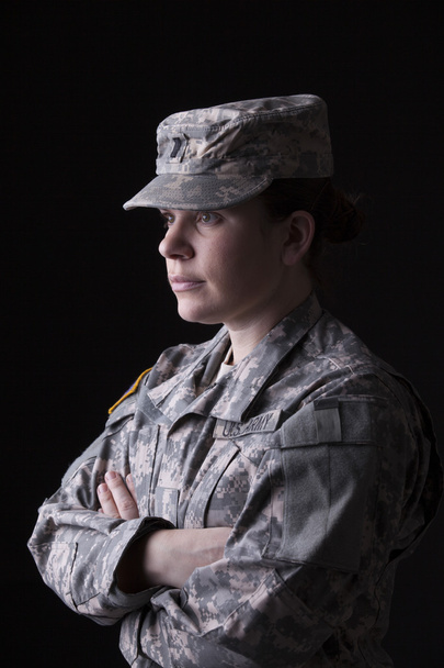 Military woman - Foto, afbeelding