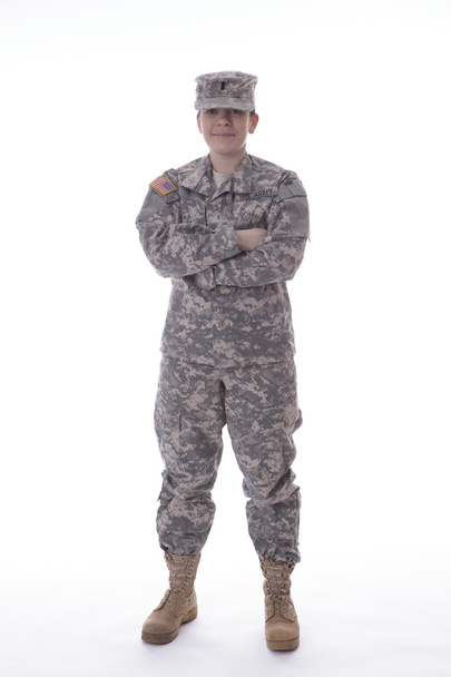 Military woman - Фото, изображение