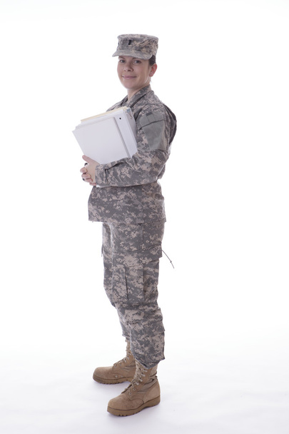 Sotilas nainen
 - Valokuva, kuva