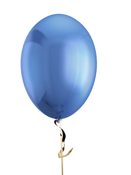 Голубой шарик на белом
 - Фото, изображение
